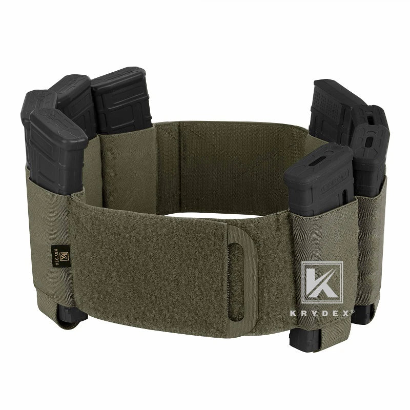 KRYDEX Elastic Cummerbund 4 x AR Magazine Pouches Stretch Cummerbund For LBT LBX FCPC Vest Accessories 2PCS/Set