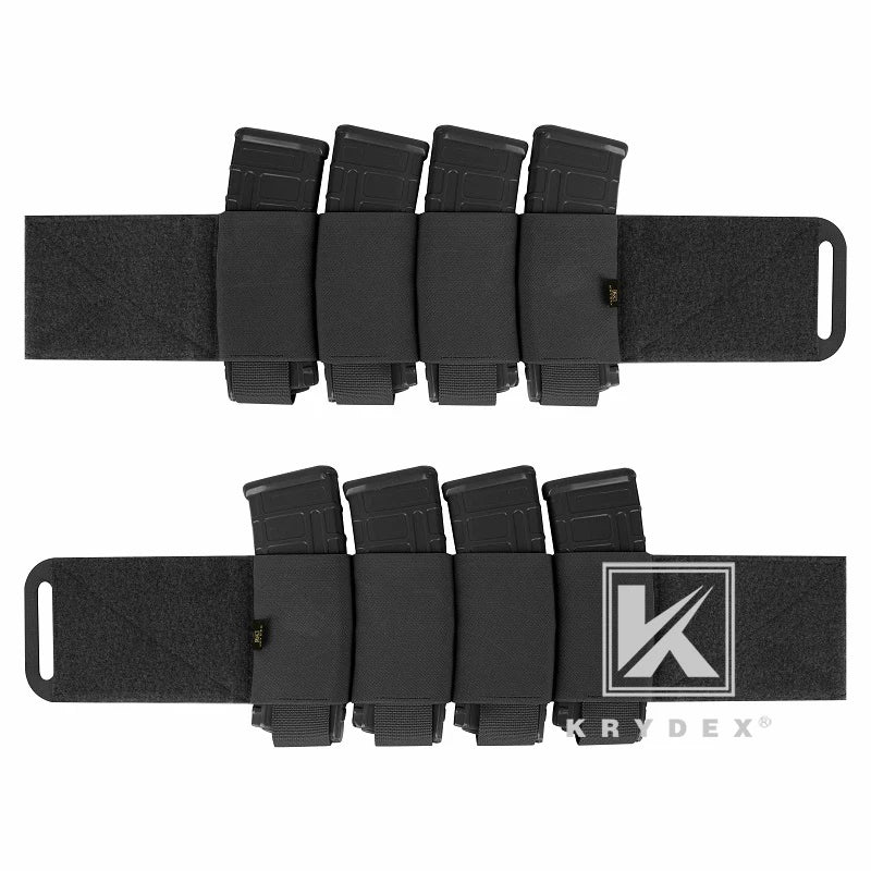 KRYDEX Elastic Cummerbund 4 x AR Magazine Pouches Stretch Cummerbund For LBT LBX FCPC Vest Accessories 2PCS/Set