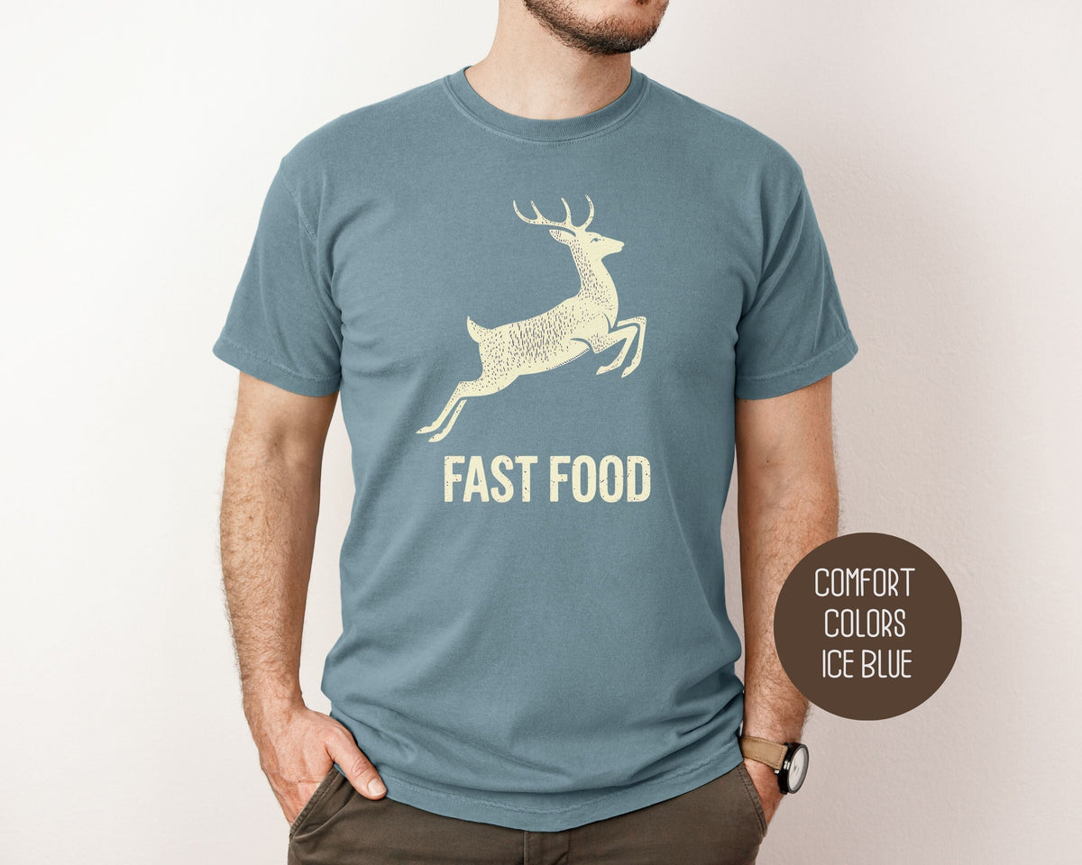 Fast Food Deer Hunting Comfort Colors Shirt-7