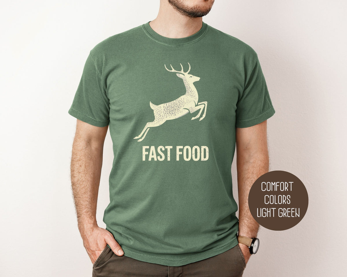 Fast Food Deer Hunting Comfort Colors Shirt-8