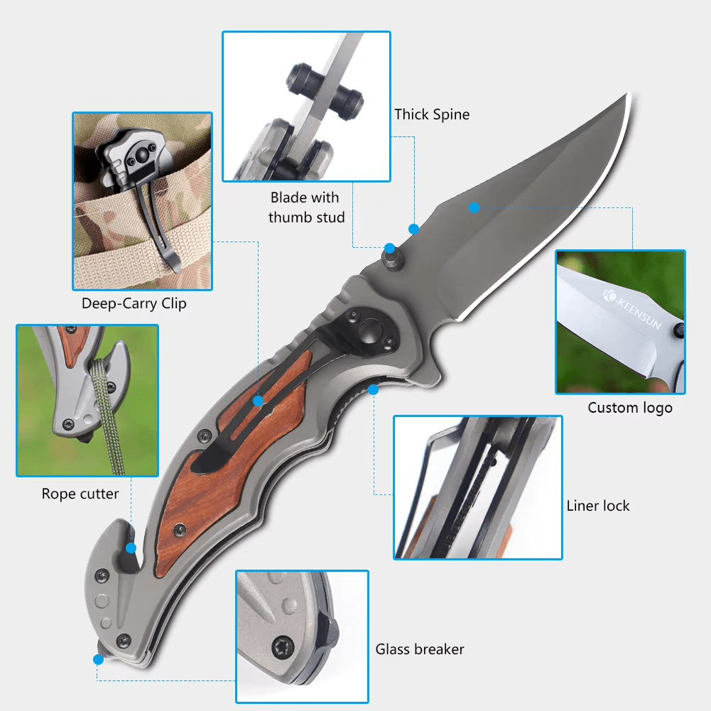 Mini Tactical Folding pocket Knife | Survival Hunting & Camping Knife-2