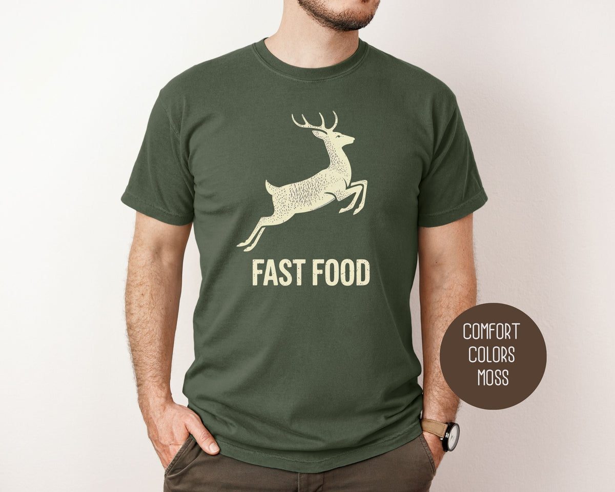 Fast Food Deer Hunting Comfort Colors Shirt-10