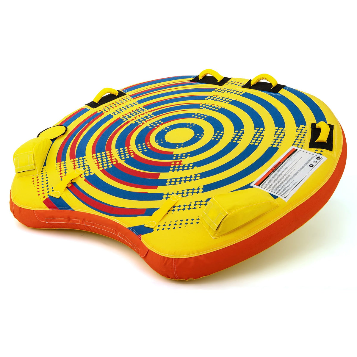 1 or 2 Person Inflatable Towable Tube for Boating with Quick Connector