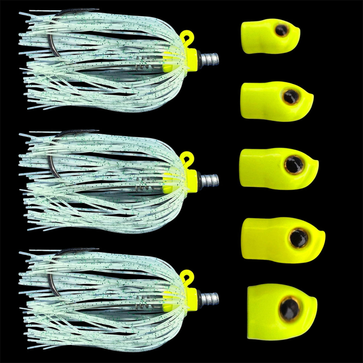 Skirted Screwy Head Jigs