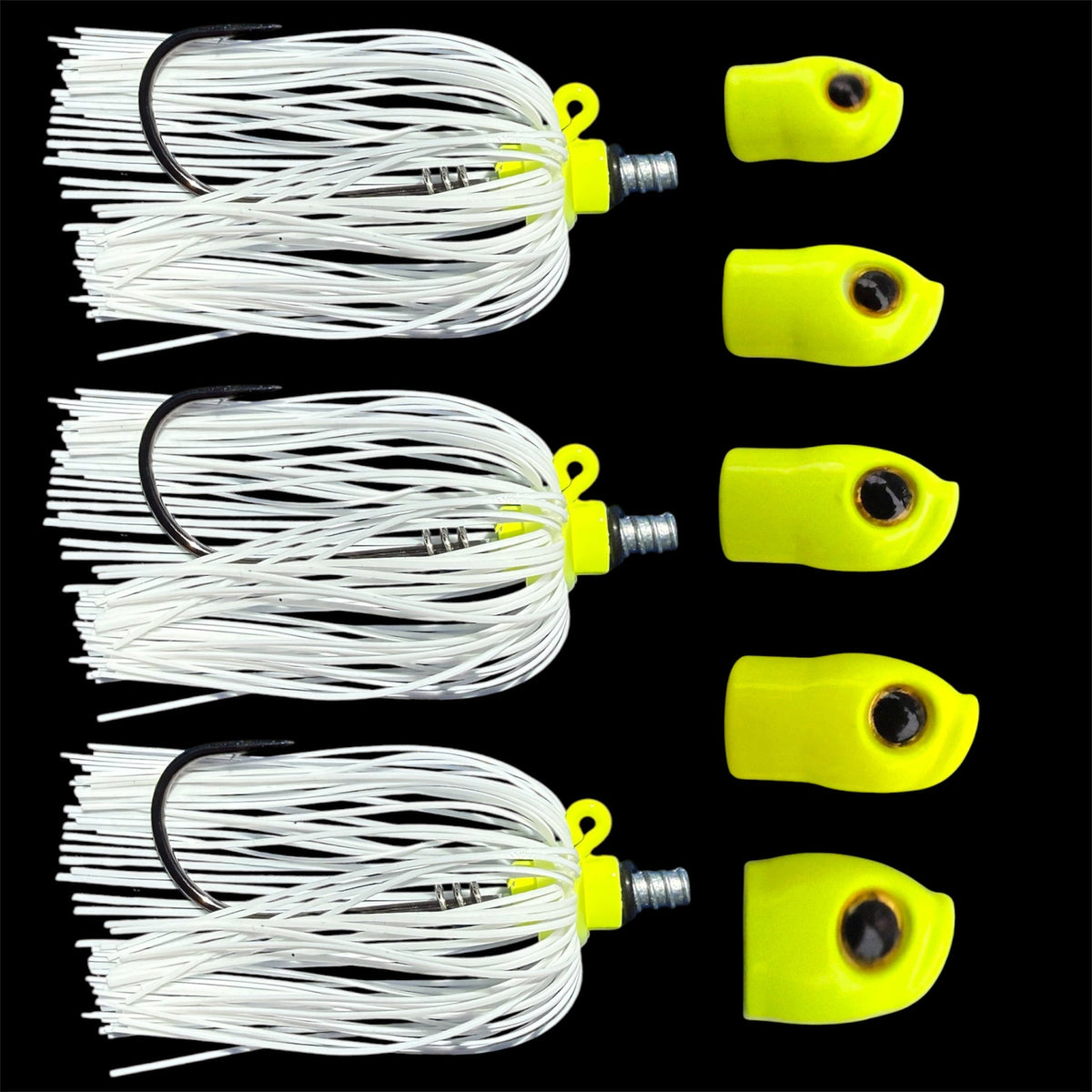 Skirted Screwy Head Jigs