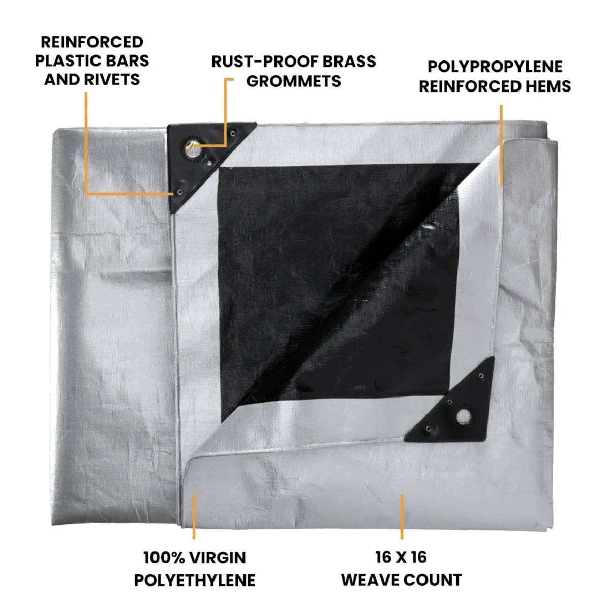 20’ x 30’ Super Heavy Duty Poly Tarp