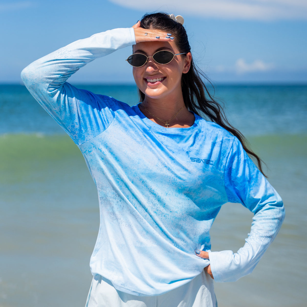 Blue Mahi Sport Tec Crew Long Sleeve – Women's