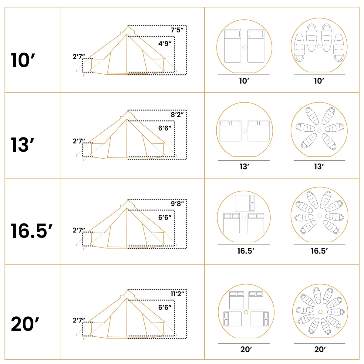 13' Regatta Bell Tent