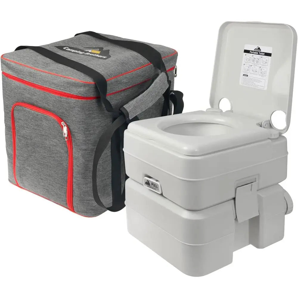 5.3 Gallon Portable Camping Toilet for Adults with Carry Bag – Extra Large Porta Potty for Adults Outdoors, RV, Boat | 286 LBS C