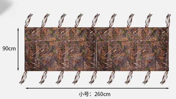 Waterproof Hunting Camouflage Blind Cover Realistic Leaf Camo Tree Stand Blind Portable Stealth Screen for Outdoor Bird Watch