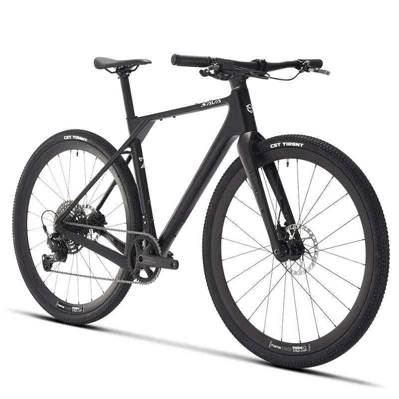 SAVA SF6 R21 Carbon Gravel Bike Flat Handlebar Road Bicycle SHIMANO U6000 11 Speed / SHIMANO U6020 10 SpeedHydraulic Disc Brake Carbon Frame Bike