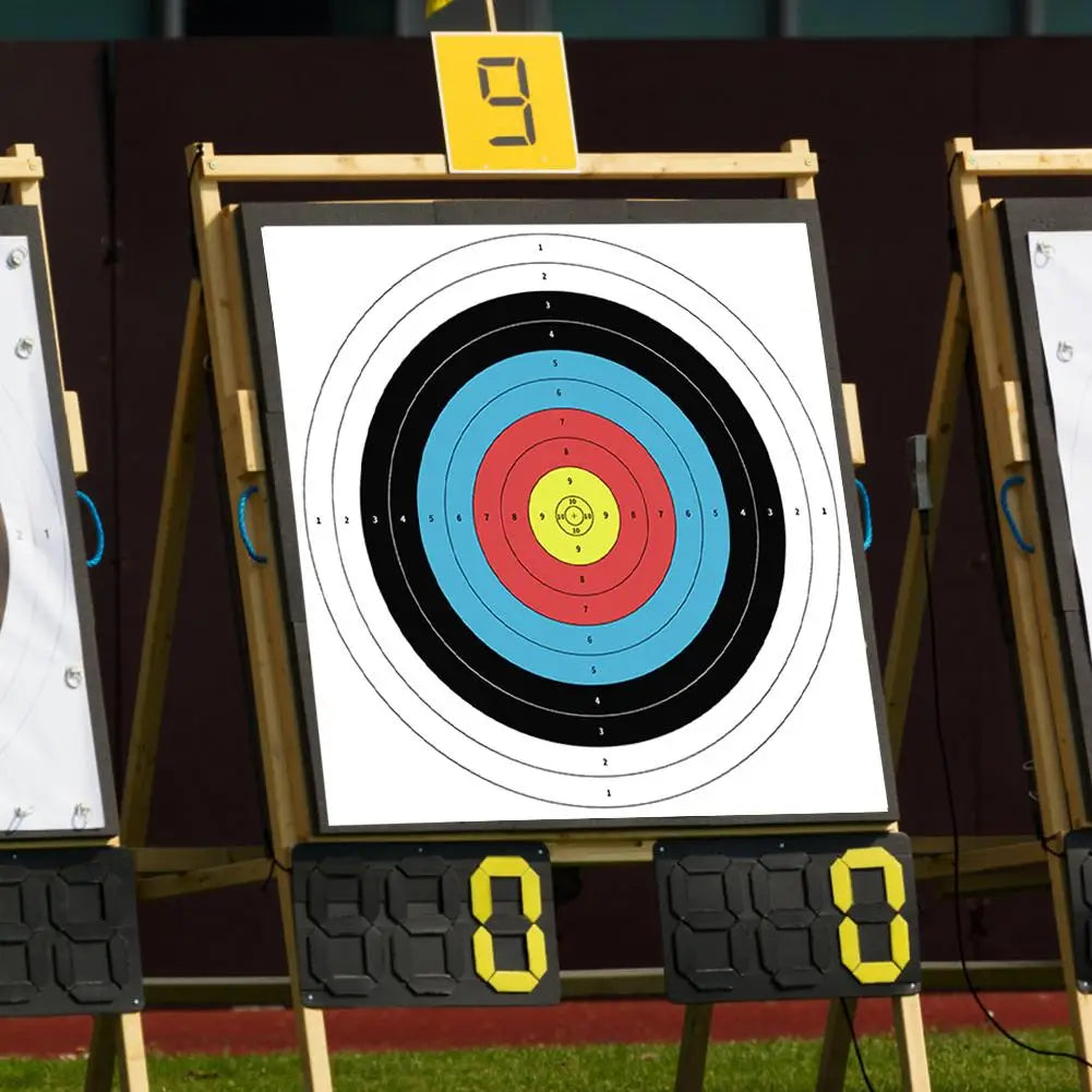 10pcs/Pack 40x40cm Archery Targets Paper Practice Bow and Arrow Targets Training Bow Arrow Darts Papers Hunting Shoot Accessorie