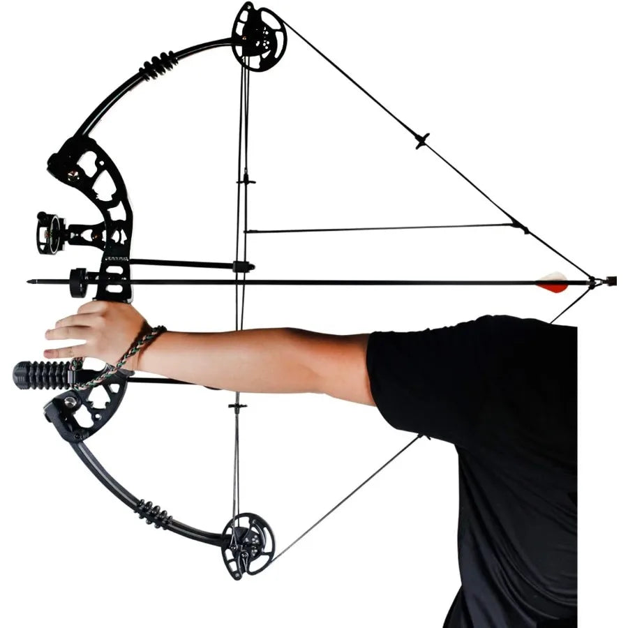 Compound Bow 3055lbs 2429.5 Archery Hunting Equipment with HighSpeed Performance Up to 310fps and Complete Accessories for Righ