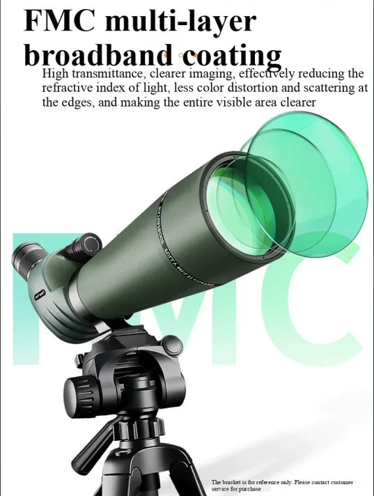 20-60x80 Spotting Scope - Dual Speed Focus Zoom Monocular, BAK4 FMC for Bird Watching Hunting, with Tripod & Phone Adapter