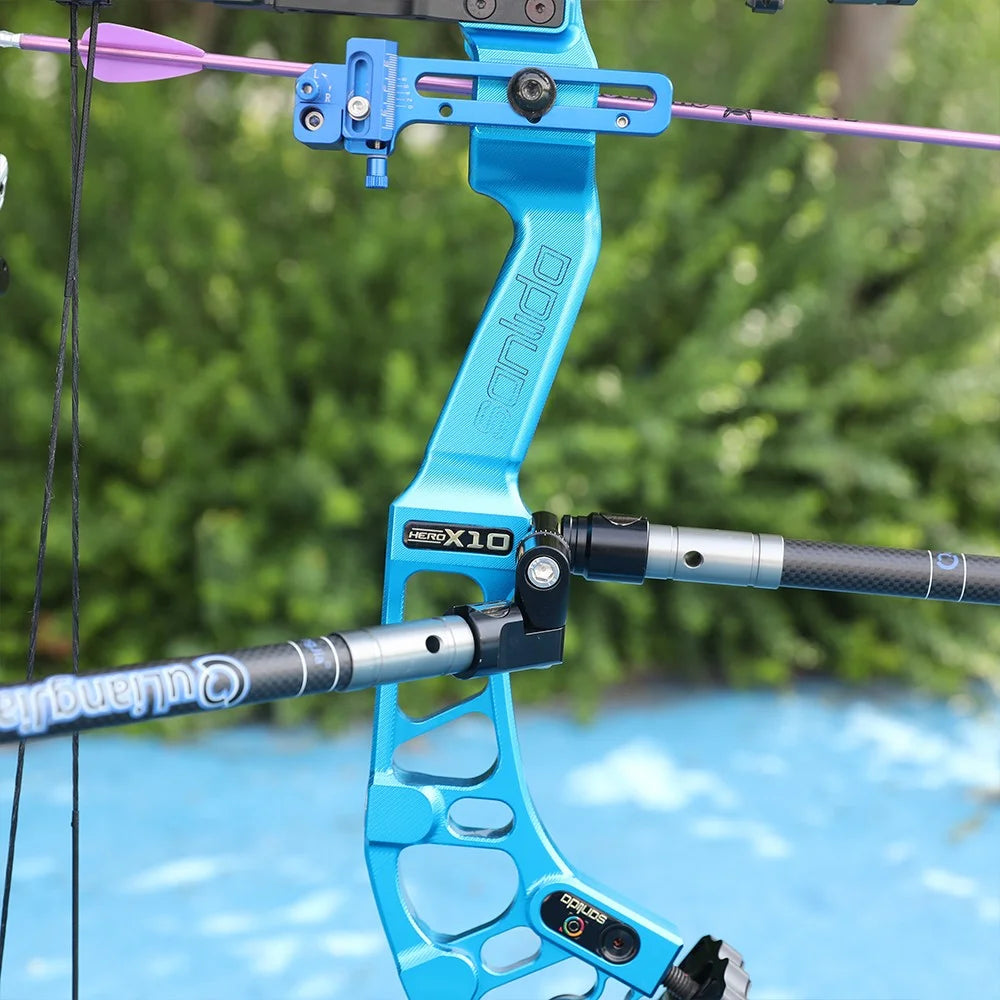 Archery V-Bar Stabilizer Connector Single Side Adjustable for Compound Bow Hunting Target Shooting Practice