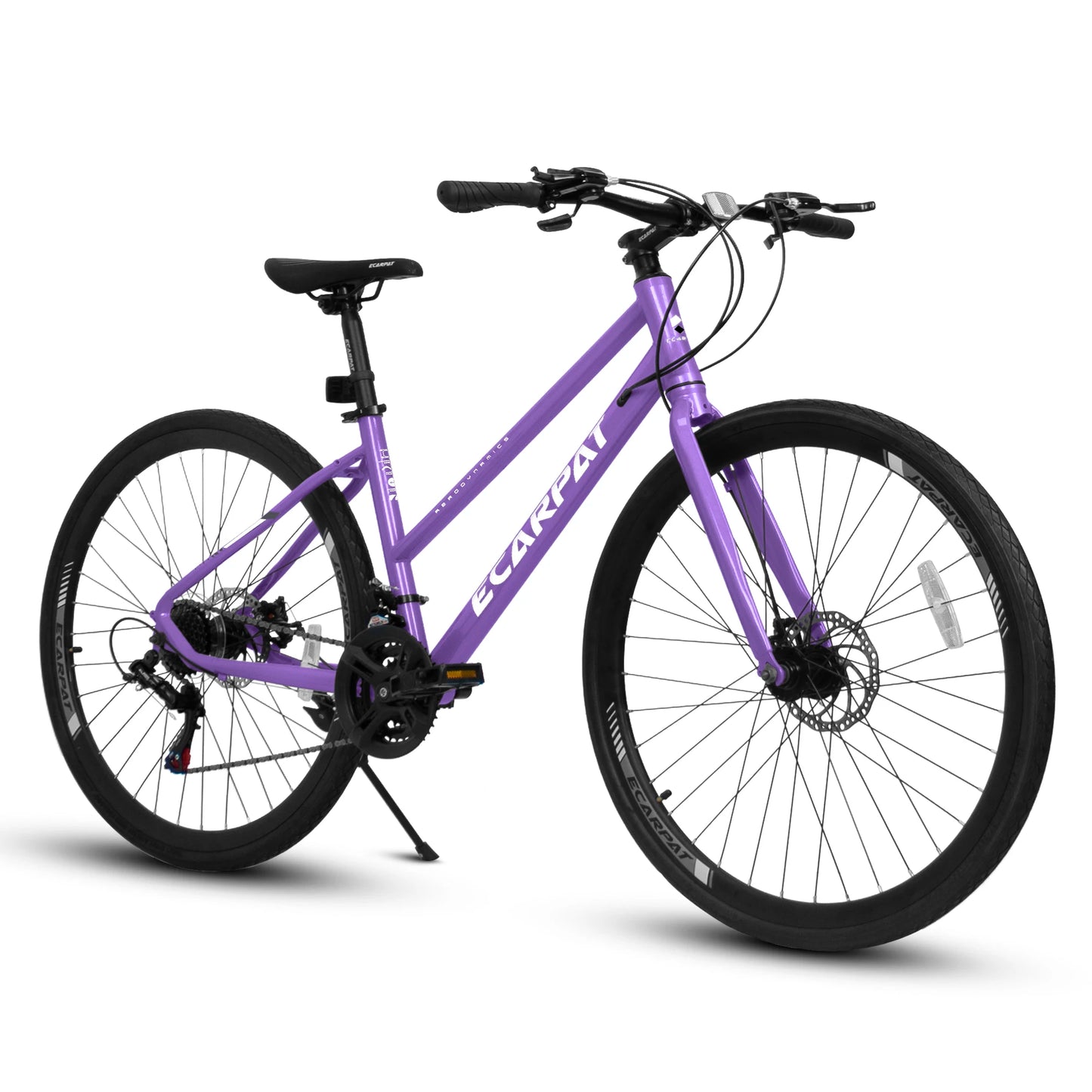 700C Road Bike for Men and Women, 21 Speed Road Bicycle, Lightweight Aluminum Frame, Dual Disc Brake, Racing Bike, Adult City Commuter Bicycle