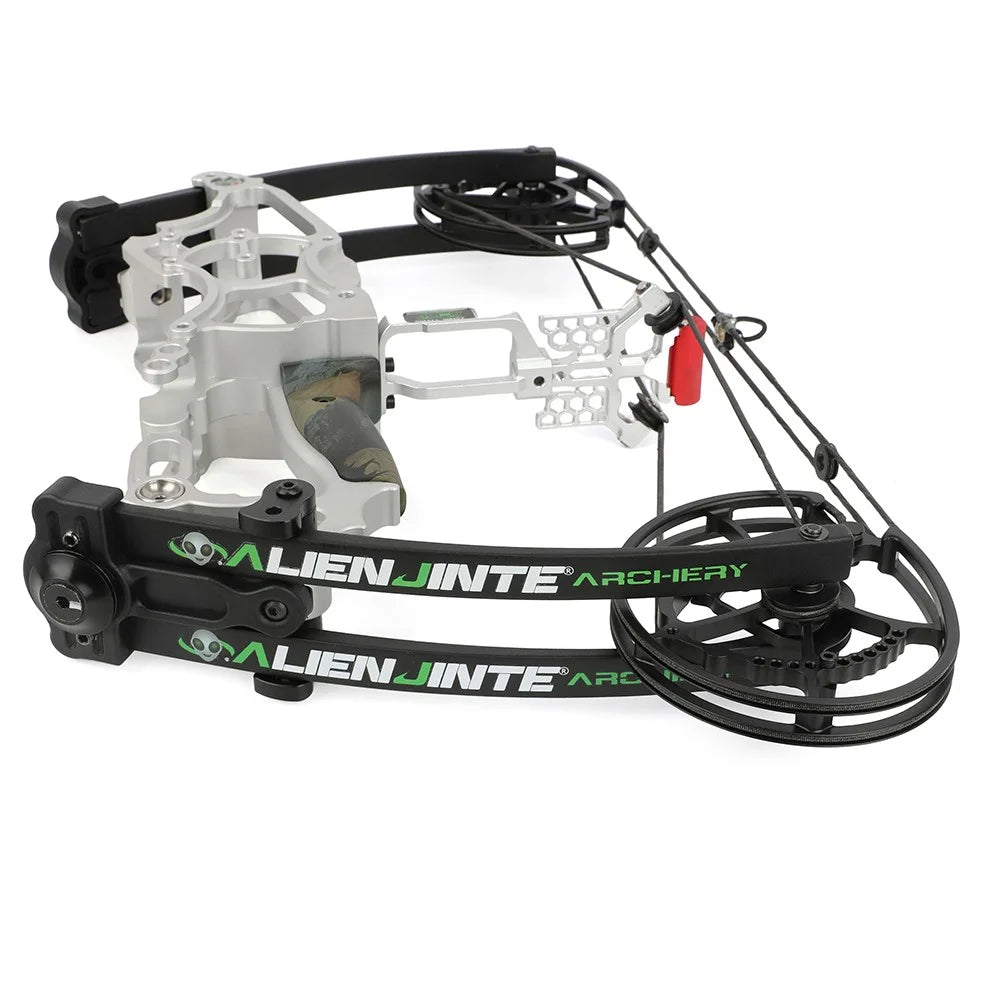 Dual-Use Compound Bow High-Performance Steel Ball & Arrow Set 30-70LBS 80% Let-off 340FPS Outdoor Archery Hunting Practice