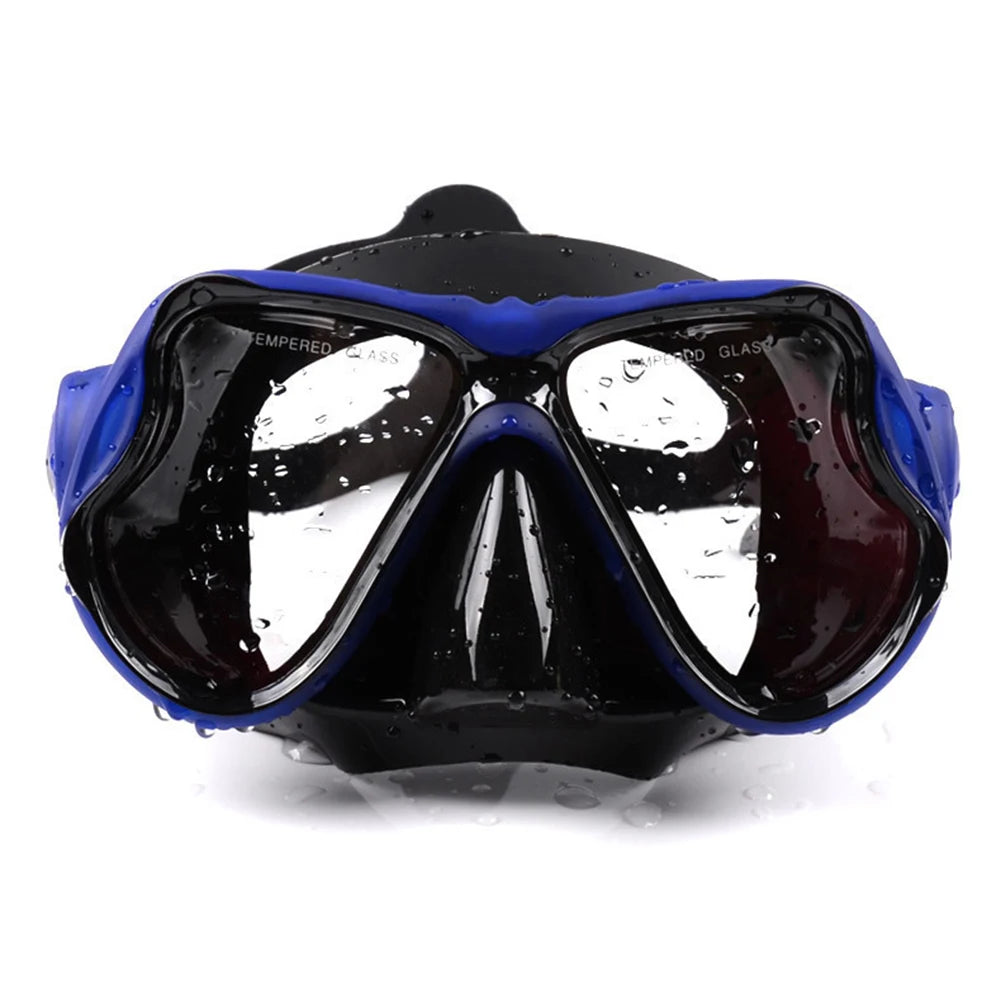 Snorkel Mask Swimming Goggles Scuba Diving Silicone Skirt Len Wide View Training With Nose Cover Adjustable Strap Ultra Clear