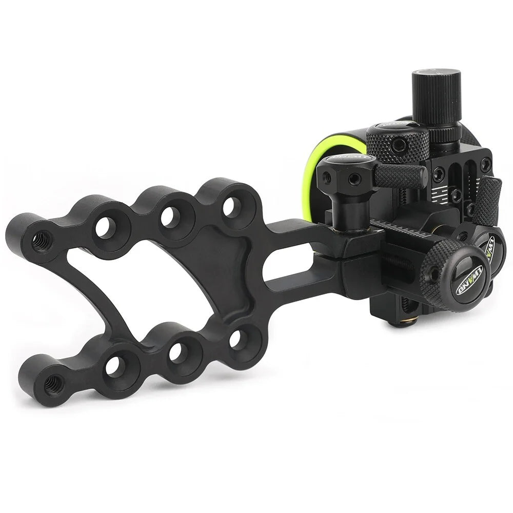 Archery 0.019'' Fiber Optic Adjust 5 Pin Compound Bow Sight  Alloy Portable for Bows Outdoor Shooting Right Handed Accessories