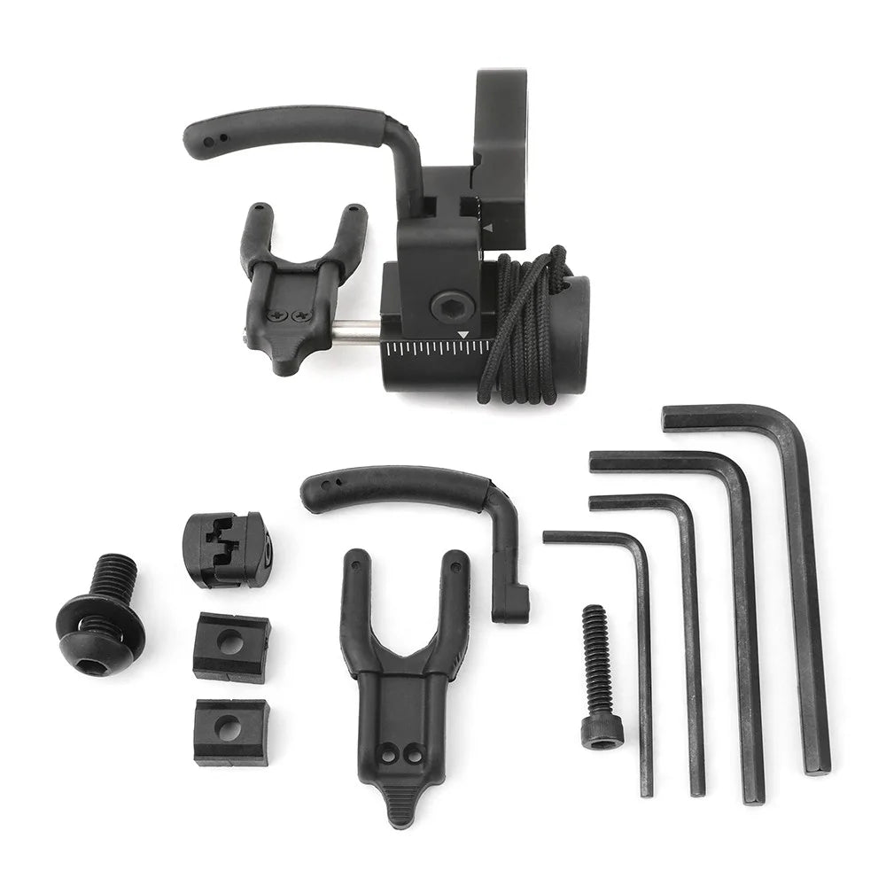 Right Hand Arrow Rest Aluminium Alloy Compound Bow Arrow Rest Adjustable for Archery Bow Hunting Shooting Target Accessories