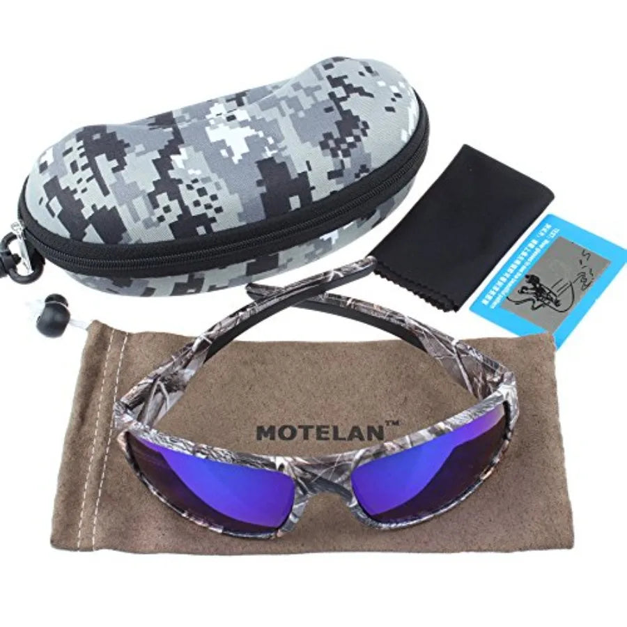 Polarized Outdoor Sports Sunglasses Tr90 Camo Frame for Men Women Driving Fishing Hunting Reduce Glare