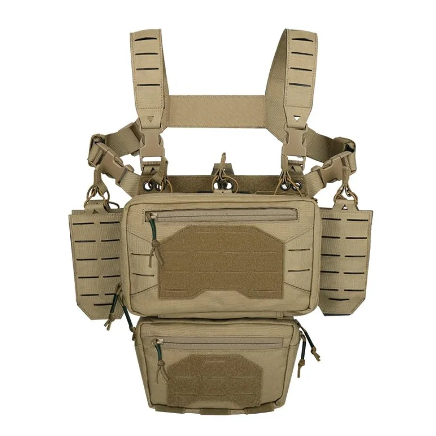 Tactical Chest Mini Rig 1000D Quick Release Multifunctional Tactical Vest Outdoor with Multi-Pockets