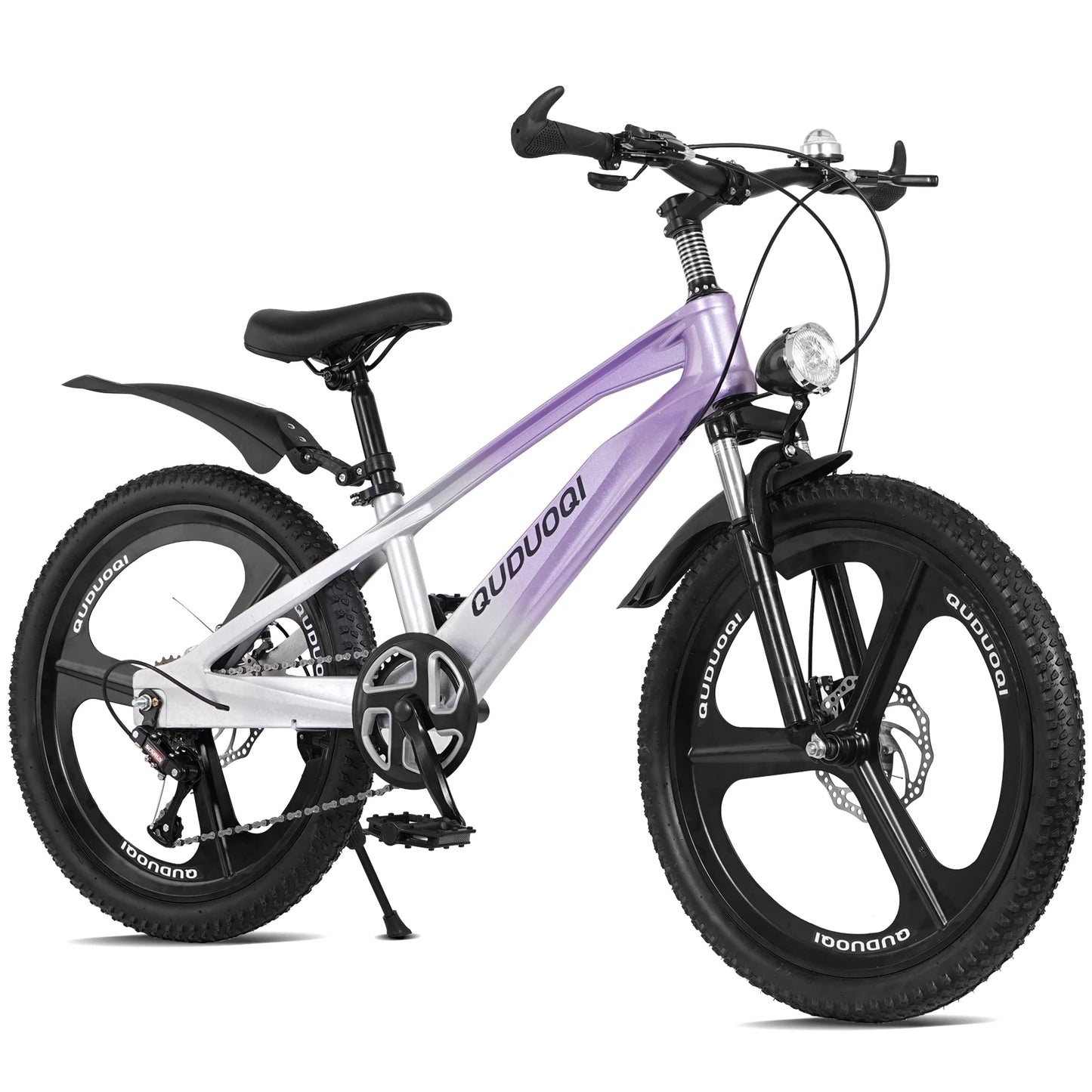 Ye FKZNPJ 20 Inch 7-Speed Kids Mountain Bike with Magnesium Alloy Frame & One-Piece Wheels, Lightweight Bicycle for 8 - 12 Year Old Boys and Girls