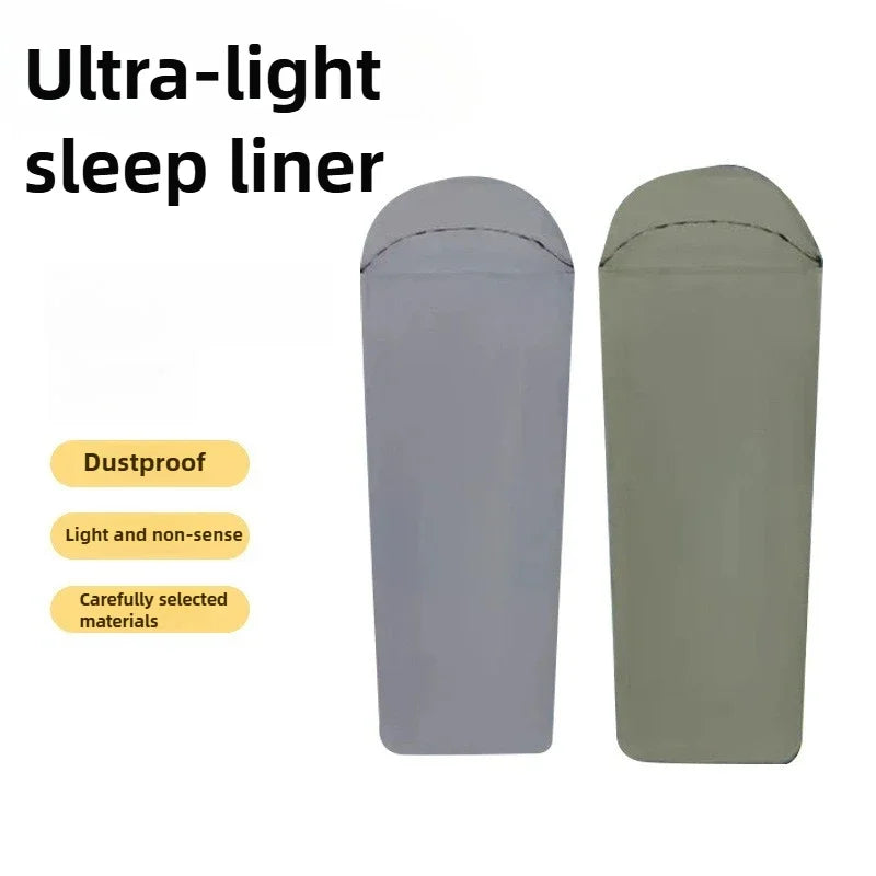 Outdoor Sleeping Bag Liner Tourism Single Nylon Stretch Envelope 128g Ultralight Camping Sleeping Bags Accessories