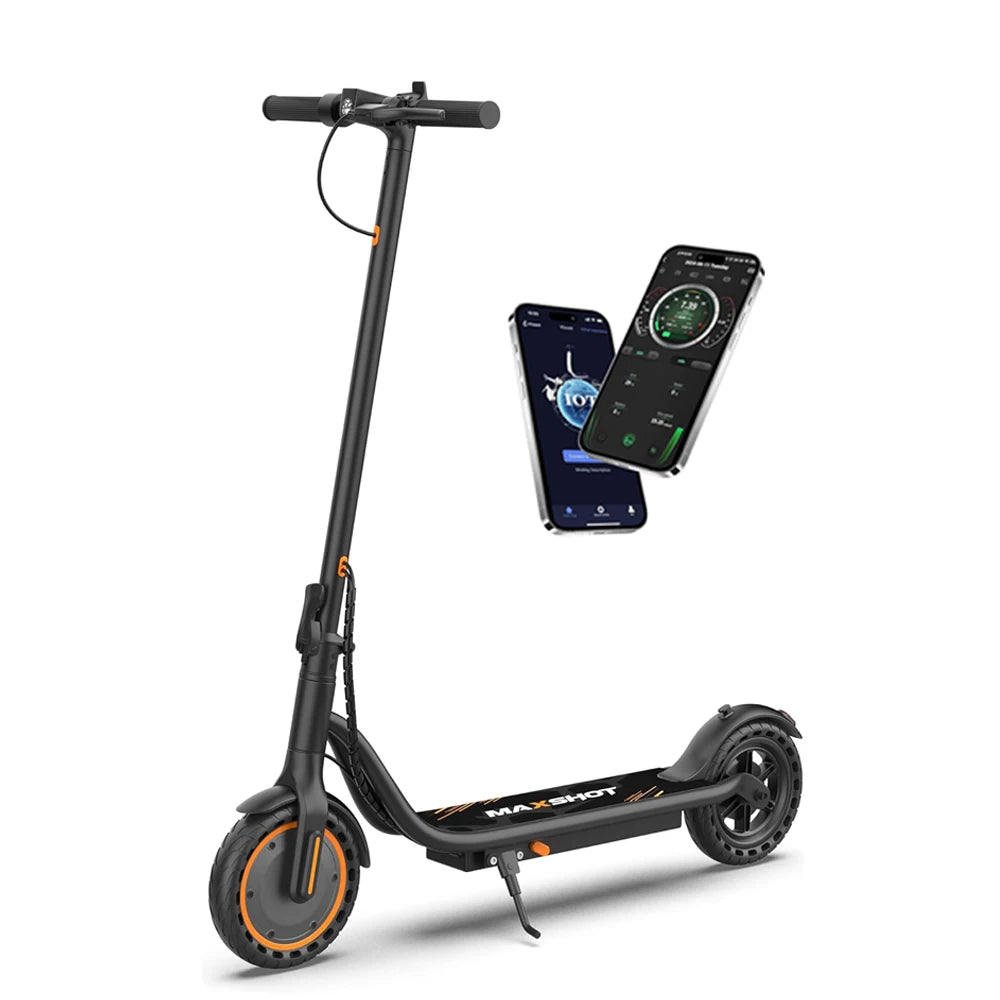 2026 New 8.5‘’ Electric Scooter Solid Tire 350W 19mph APP Smart Control 4 Speed Modes Foldable E-Scooter 16miles Max Range for Campus Commuting