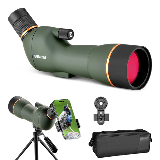 20-60X70 Zoom HD Spotting Scope FMC Lens BAK4 Prism Portable Size Design with Mobile Holder Table Tripod for Bird Watching