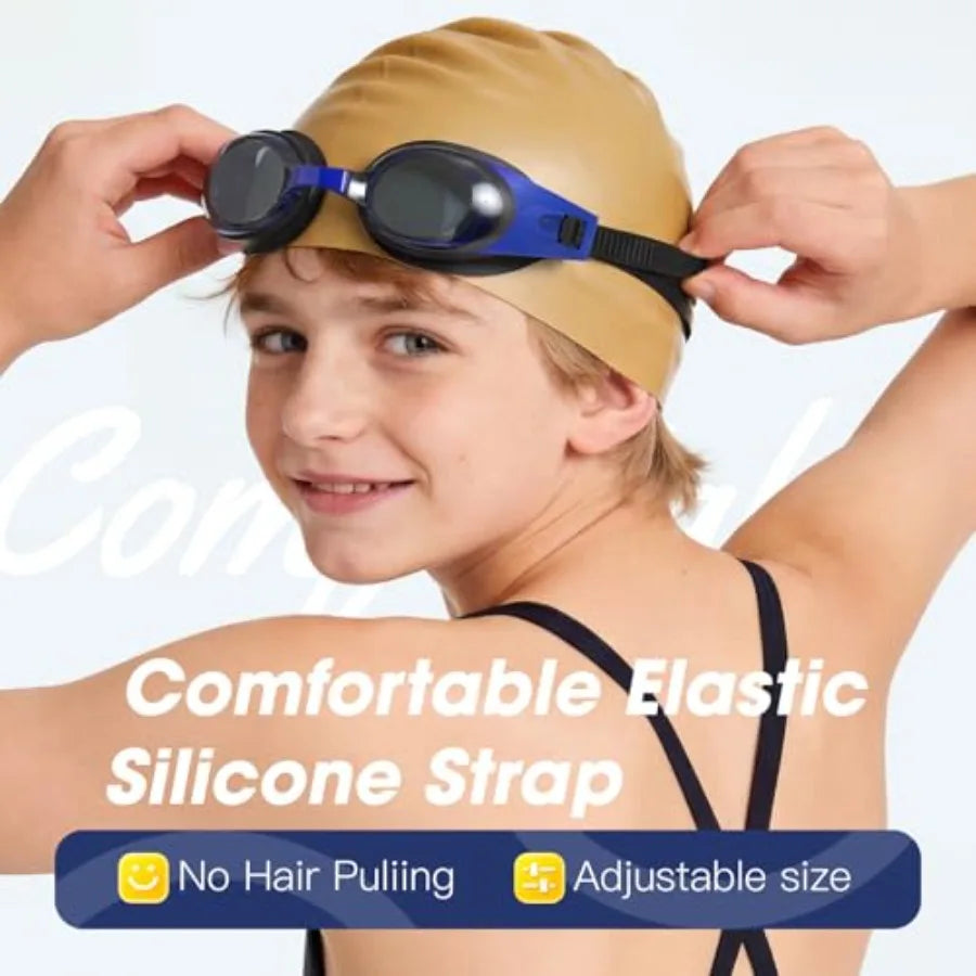 Swim Goggles, 2-Pack Swimming Goggles for,Child, Boys or Girls From 6-15