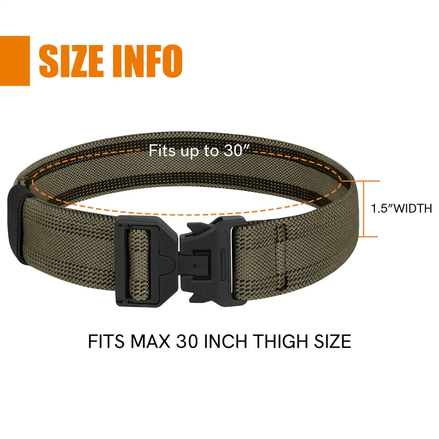 KRYDEX 1.5" Tactical Leg Strap Magnet Quick Release Leg Drop Holster Elastic Thigh Strap For Shooting Hunting Airsoft Combat