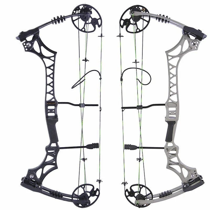 Archery Compound Bow 30-70lbs M129 320fps 80% Let-off Magnesium Alloy Riser for Right Hand Beginners Target Hunting Practice