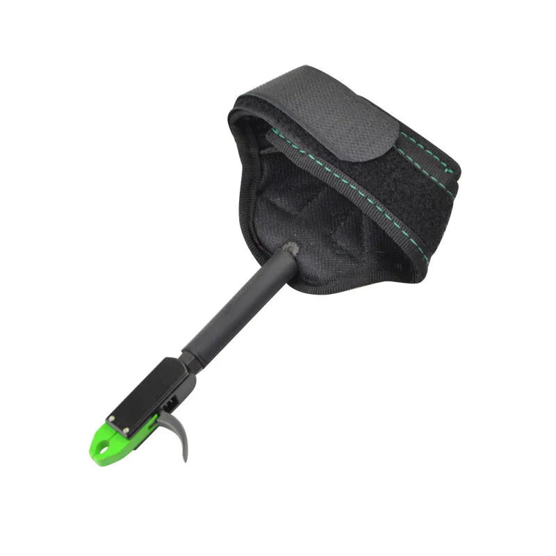 Compound Bow Release Aid Child Labor Saving Thumb Trigger Caliper Wrist Strap for Teen Hunting Shooting Practice