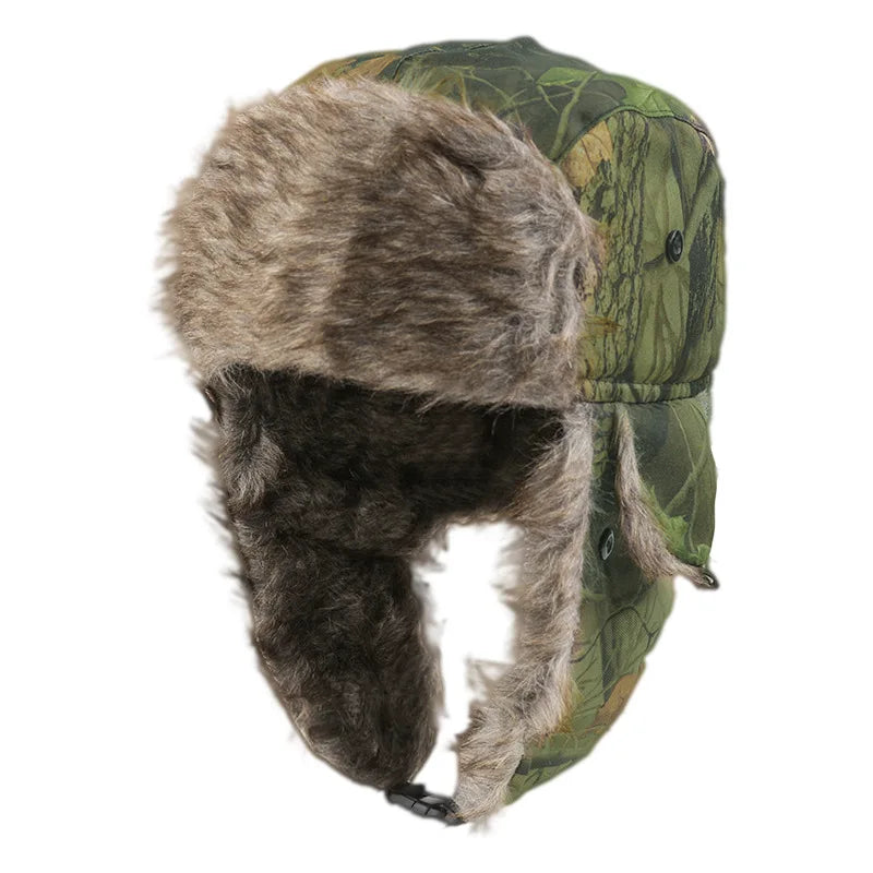 Winter Camouflage Hunter Hat Ear Protection Warm Outdoor Mountaineering Hunting Hiking Ear Protection Warm Hat