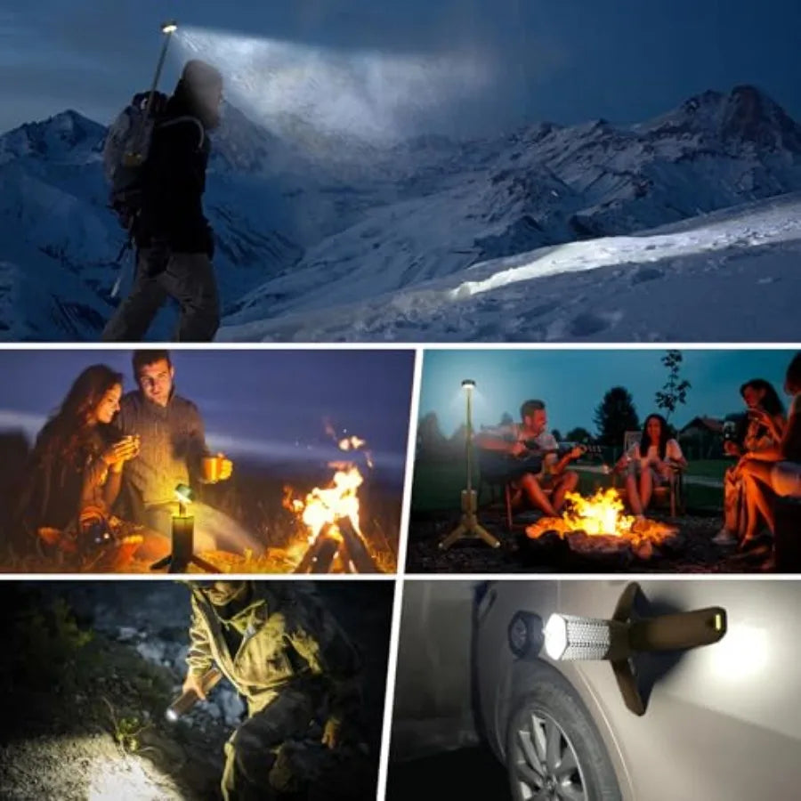 Telescopic Camping LightsPortable Camping Lantern with Storage Bag 10500mAh Rechargeable Outdoor Adventure Emergency Light Wate