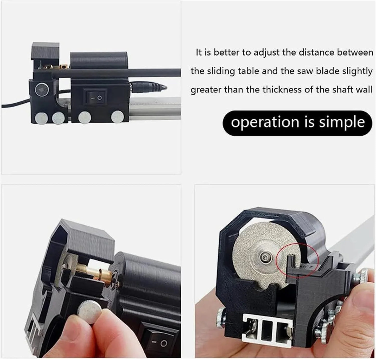 T-160 Electric Arrow Cutter Grinder All-in-One Arrow Shaft Cutting Polishing Tool Stable Cutting Base Compatible with Carbon Aluminum Tubes Professional Archery DIY Accessory for Target Shooting and Hunting Preparation