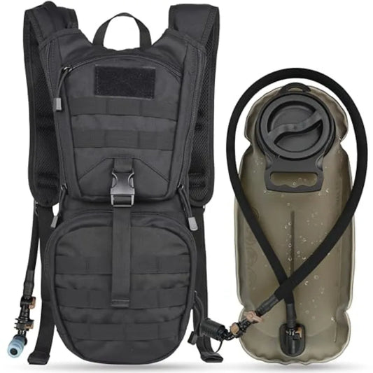 Tactical Molle Hydration Pack Backpack with 3L TPU Water Bladder Military Daypack for Cycling Hiking Running Climbing Hunting B