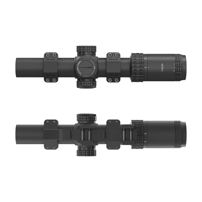 Victoptics 1-6X24 Lpvo RifleScope Kit Red Green Illumination Fmc Lens Shockproof Waterproof for Hunting and Tactical Shooting