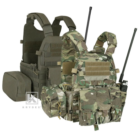 Tactical Body Armor Combat Vest Plate Carrier With Magazine Pouch Hunting Outdoor Protective Vests Accessories Waterproof