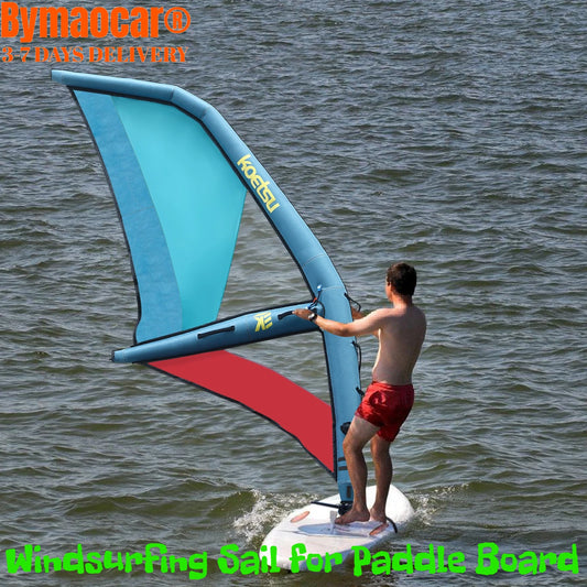 Paddle Board Sail, 45.21ft² SUP Sail Kit with Oxford PVC Fabric, Waterproof Durable Windsurfing Sail for Stand Up Paddle Board