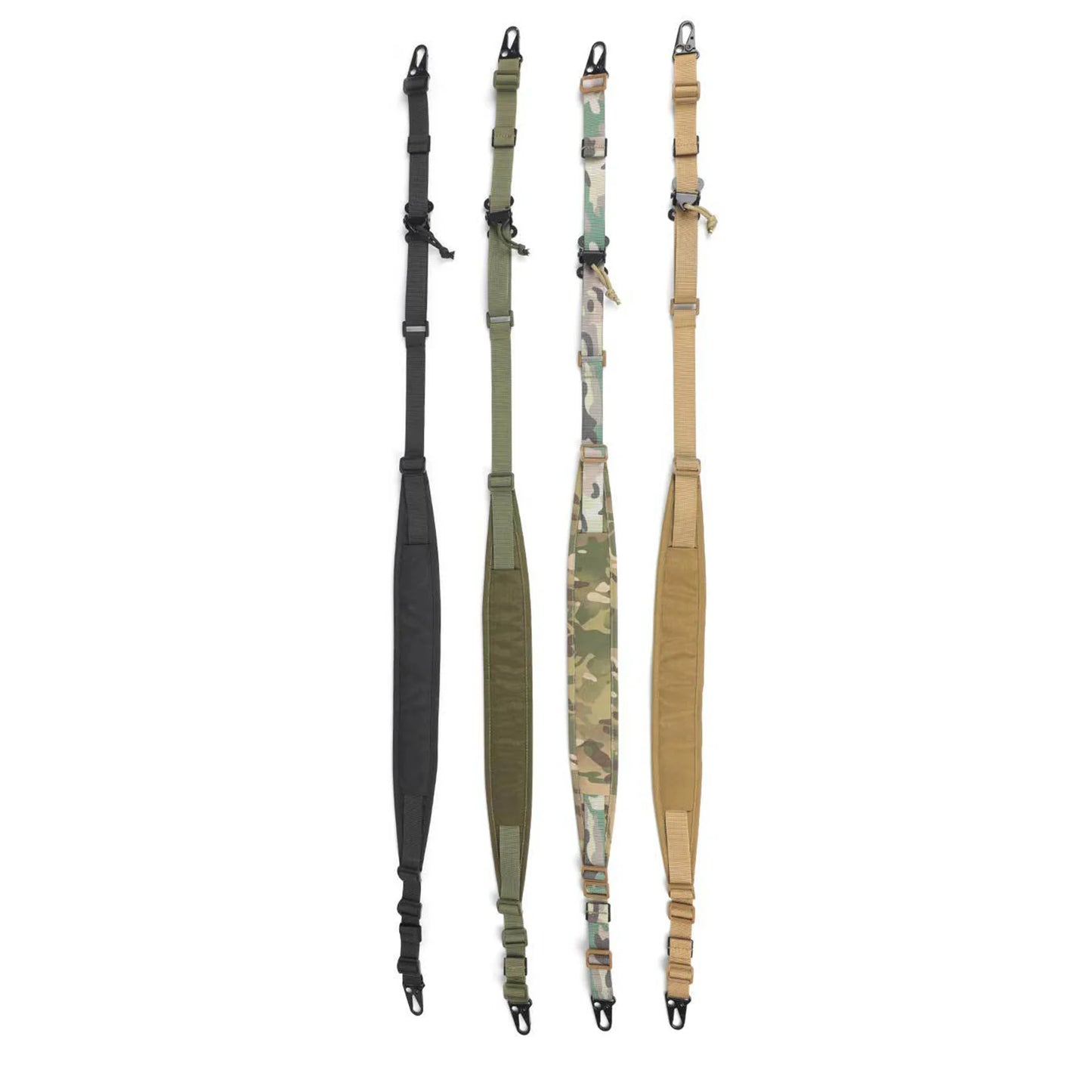 Tactical 2 Point Rifle Sling Strap 2.25" Padded Adjustable Shoulder Strap Shooting Hunting Accessories w/ QD mount for Picatinny