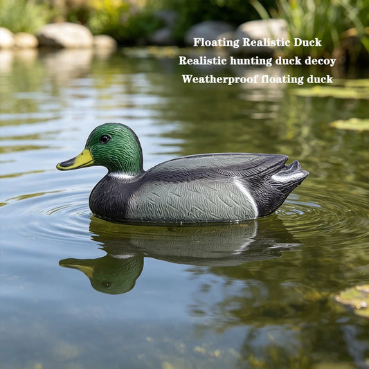 Foldable EVA Mallard Duck Decoys, Realistic Floating Duck Lures for Outdoor Hunting, Lightweight Portable Waterfowl Decoys
