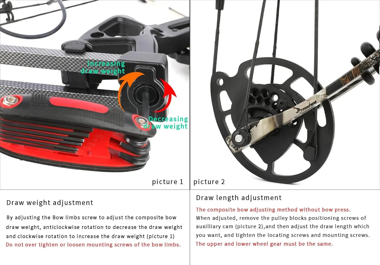 Compound Bow Kit,Hunting&Target,Limb Made in USA,Draw Weight 30-55lbs Adjustable,Draw Length 24-29.5\\", Right/Left Handed for A