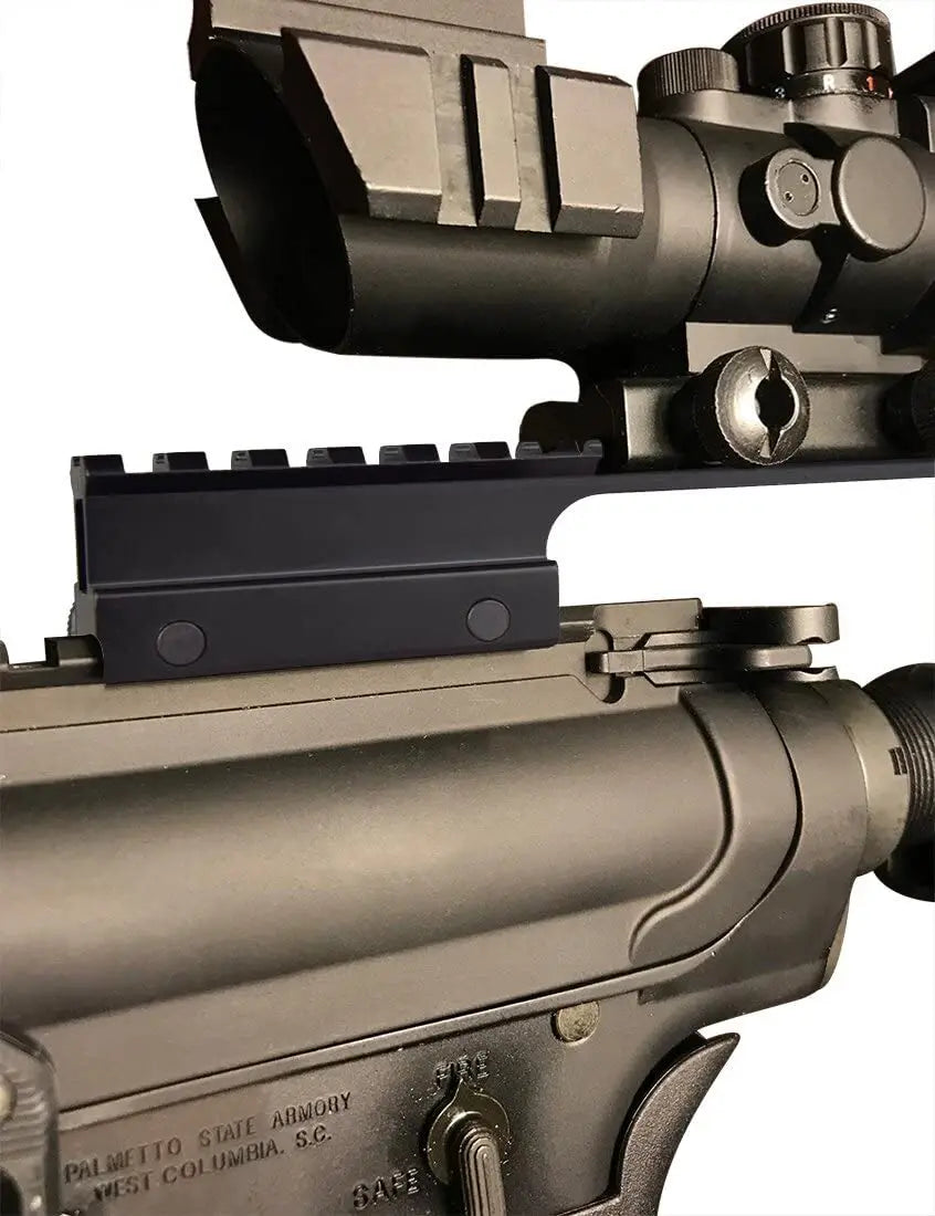 1' Extended Riser Scope Mount High Profile Aluminum Picatinny Riser 14 Slot
