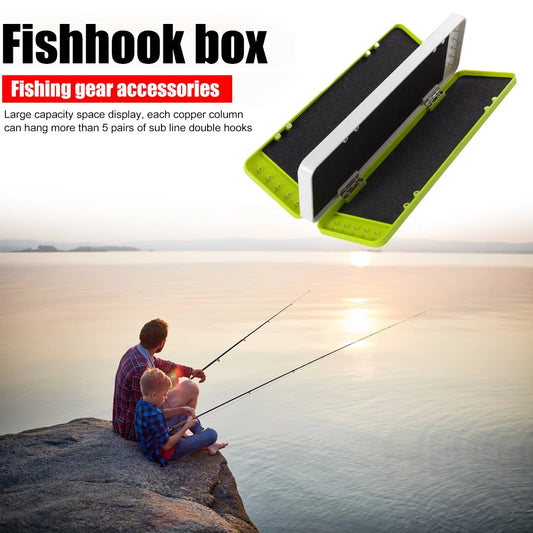 32/45cm Fishing Rig Hook Tackle Box Dropproof Fishing Gear Tool Line Hook Storage Box Case for Outdoor Fishing Storage Accessory