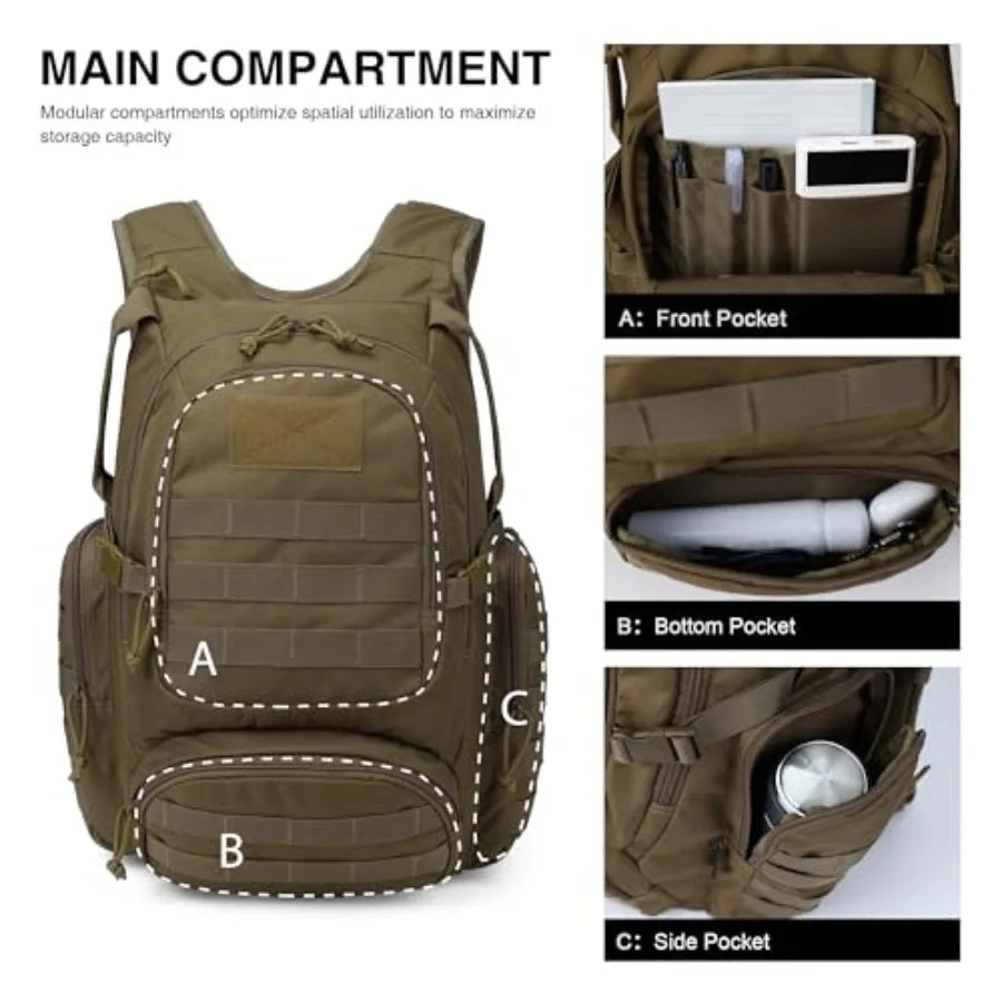 25L Tactical Backpacks with 2.5 Liter Hydration Bladder