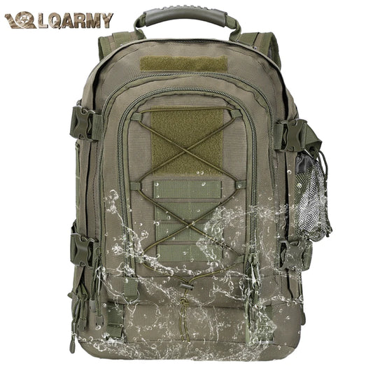 60L Male Travel Tactical backpack  Hiking Camping backpack Expandable Army Backpacks 3 Day Assault Pack Rucksacks