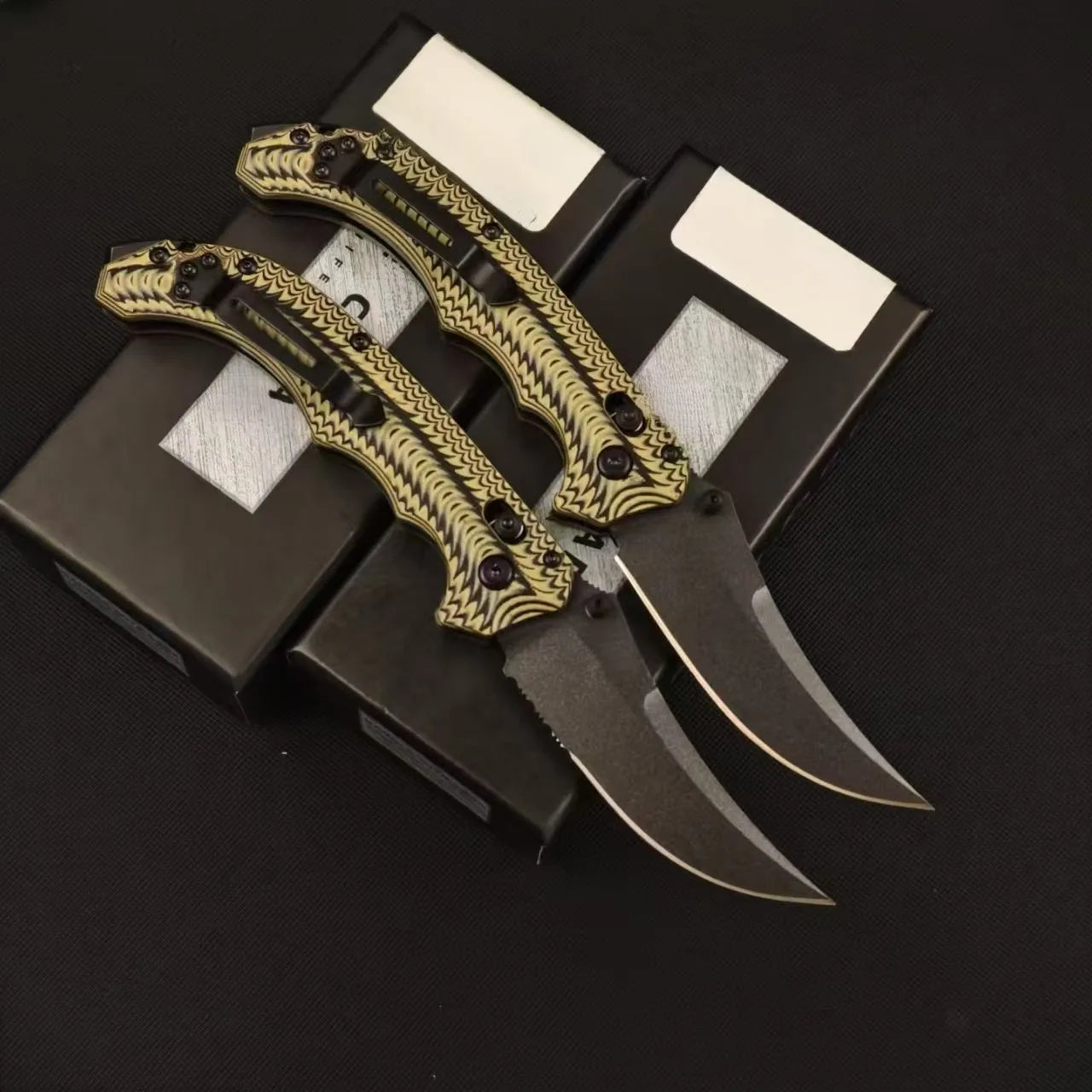 BM Mini Bedlam 865 Tactical Folding Karambit Knife D2 Steel Blade G10 Handle Portable EDC Utility Knife Outdoor Camping Survival Tool