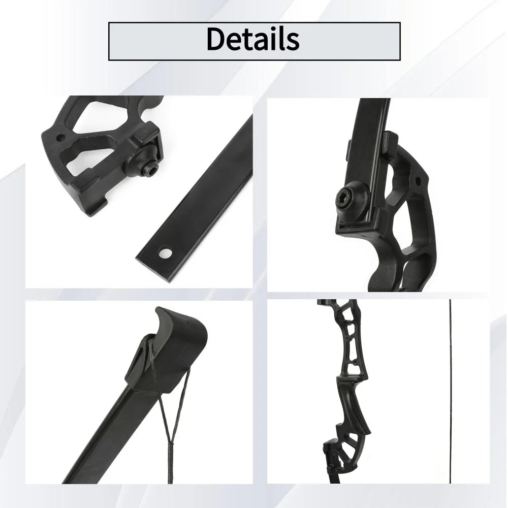 Straight Pull Bow Set 40/50Lbs Takedown Recurve Bow Right Hand for Archery Outdoor Shooting Target Practice Hunting Beginner Adults